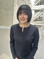 バイ ユア オウン フラワーズ コロン カバ 松本駅前(buy your own flowers : kava)&nbsp;20代30代小顔レイヤーボブ◎透明感アッシュ×外ハネウルフ