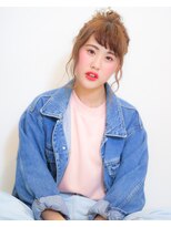 ニコヘアー(niko hair) ラフなお団子スタイル▼LINEID@vey3047y