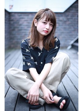 シエナ 渋谷(Siena) siena 無造作外ハネロブxアイスグレージュ