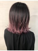バレイヤージュ　ピンク