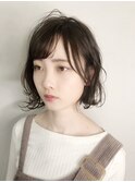 【Devellope.】外ハネボブ　イルミナカラー　フォレスト