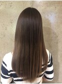 ブラウンベージュ×グラデーションカラー