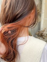 アンククラシックヘアー(ank classic hair) インナーカラーオレンジ【ankclassic 黒川】