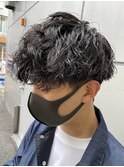 横浜★ミディアムマッシュのスパイラルパーマ