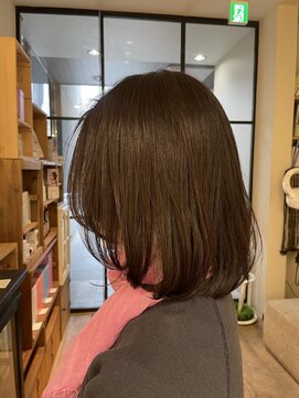 クローゼット 新宿(closet) 外ハネボブ/ペールベージュ[髪質改善/ヘッドスパ白髪染め/新宿】