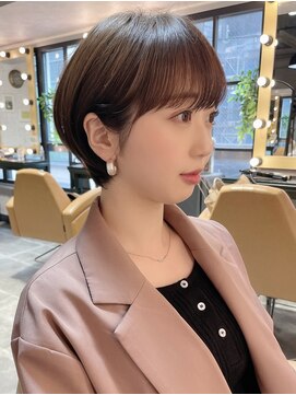 ロンド 銀座(Lond) 【銀座◇成田】イメチェンチェリーブラウン丸みショート