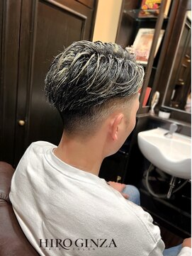 ヒロギンザ 五反田店(HIRO GINZA) メッシュ　2ブロック　五反田　理容室
