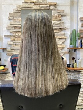 ナチュラルハイセンスプラス(natural high sense+plus) 極細ハイライト　くすみカラー ダブルカラー ベージュ