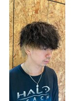 ラッドバイプティパ(rad...by petit-pas)&nbsp;☆メンズ/ツイストスパイラル×インナーカラー/ブリーチ/水戸