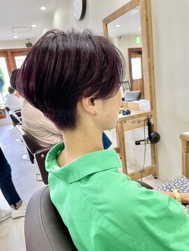 ラポール 南流山店(RAPPOR) ハンサムショート/メンズライク/パープルカラー/40代50代60代