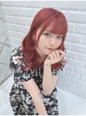 ストロベリーピンク×小顔になれる後れ毛　＊Lilmeひめの＊
