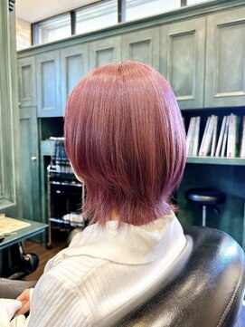 モナン 海老名(Monan) バイオレットピンクカラー/ハイトーン/ハイライト/くびれボブ