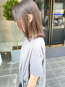 レフ(LEF) 透明感ベージュ/ケアブリーチ/髪質改善/ミルクティー