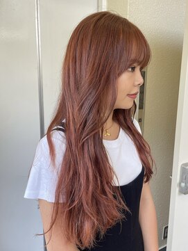 ラミエ バイ メルト 吉祥寺(lamie by melt) 【小川】ピンクブラウン/きりっぱなし/エアリーロング