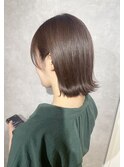 【Lei川津】外ハネ切りっぱなしボブ×チョコレートグレージュ