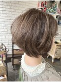 ダメージレス白髪染ぼかし特化salon!グレージュ／脱白髪染め