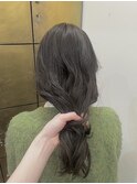 "ブリーチなし透明感オリーブベージュ