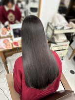 ハピネス 梅田茶屋町店(HAPPINESS)&nbsp;髪質改善 ブリーチなしダブルカラー グレージュ うる艶