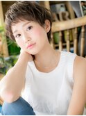 大人かわいいくせ毛風ハイライト束感ショートc6志木20代30代40代
