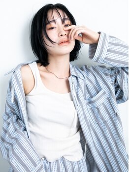 ラパンセノアール(LA PENSEE NOIR)の写真/【浄心・浅間町】1mmで印象が変わる前髪も期待以上の仕上がり！艶髪を求める方にお勧めの髪質改善サロン★
