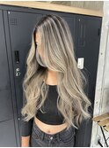 シルバー系バレイヤージュ