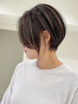 ゴカン バイ ジル ブラン 名古屋(Gokan by JIL BLAN) ハイライトバレイヤージュダブルカラーショートカット30代40代