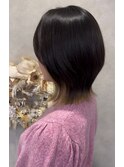 くびれショートボブレイヤーボブぱつっとボブ岡山南中央町