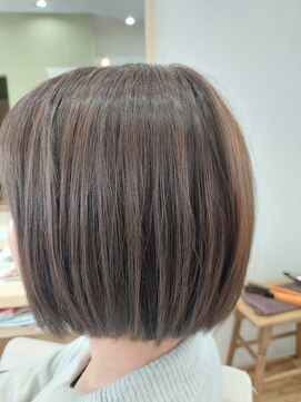 ヘアーズ 本店(HAIRZ) 《HAIRZ 》藤井☆ナチュラルボブ、シナモンカラー