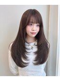 【LICCA 伊崎優李】韓国ヘア/レイヤーカット/前髪/姫カット