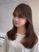 コート 表参道(Cote)&nbsp;レイヤーロング/韓国レイヤー ショコラブラウンオリーブベージュ