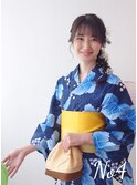 浴衣一式レンタル+着付け+ヘアセット
