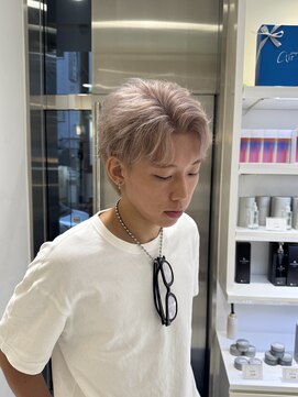 エアー 銀座タワー(AIR) ハイトーンカラー/メンズカット/ホワイト/ピンク/ブリーチ