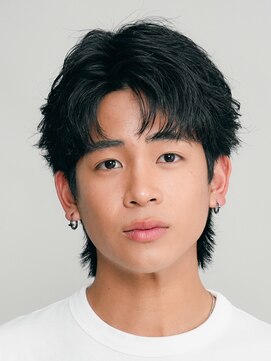 テン 心斎橋(tenn.) 難波フェザーパーマフェザーショートニュアンスパーマ20代黒髪