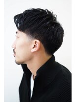 ヨシザワインク プレミアム 横浜 桜木町店(YOSHIZAWA Inc. PREMIUM)&nbsp;ワイルド黒髪束感刈り上げビジカジアップバング