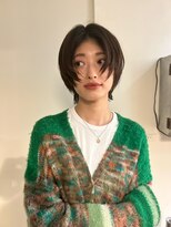 エクテ(ecouter)&nbsp;黒髪小顔フェイスレイヤークラゲヘアーショートウルフ