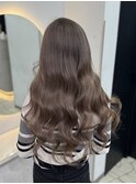 透明感グレージュカラー
