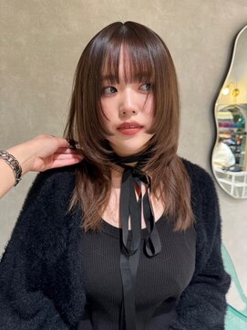姫カット レイヤー 韓国ヘア 表参道 外苑前