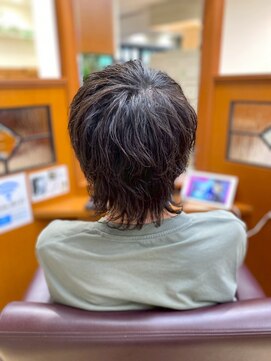 メンズウルフ／ツイストパーマ