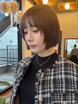 ロンド ボーイ 表参道(Lond BOY)&nbsp;グレーブラウン似合わせカット/ミニボブレイヤー/ダークアッシュ