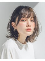 トワ 仙台店(toi) 【韓国・レイヤー】ハッシュカット・ミルクティーブラウン