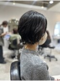 ショートボブにニュアンスパーマ