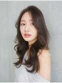ふんわりカールヘルシースタイルルーズヘアオリーブアッシュ