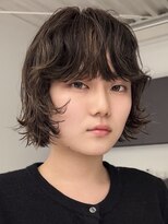 テクネ 天神大名(techne)&nbsp;天神顔周りレイヤーカットミディアムボブパーマレイヤーパーマ