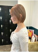 ダークパープル/ナチュラルショート/夏のヘアアレンジ/千葉駅