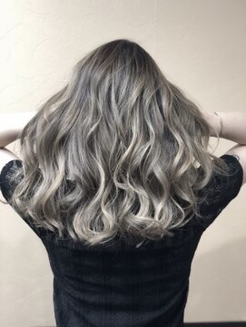 ヒスヘアー クリエイティブスペース(hys hair creative space by lauto) クリームベージュ／エアタッチバレイヤージュ