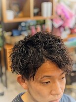 ボヌール ヘアーワークス(Bonheur hair works)&nbsp;ツイストパーマ×クラウドマッシュ×黒髪