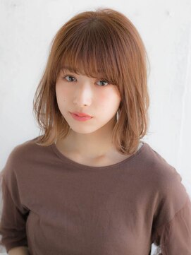 リリアン 青山(relian) フレンチボブネイビーカラー美髪