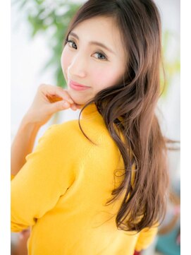 ヘアアンドビューティー ミック(Hair & Beauty miq) 暗髪エアリーロングで、ほんのり大人セクシーb