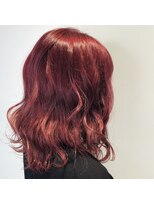 アース コアフュールボーテ ふじみ野店(EARTH coiffure beaute)&nbsp;ワインレッドカラー