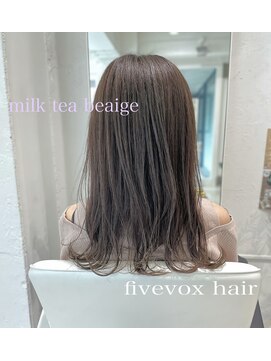 ファイブボックスヘアー 広島(five vox hair) 《fivevox川端》韓国風 大人可愛いボブ 外ハネ